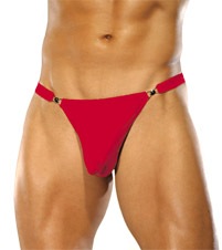 Silk Knit Side Clip Thong